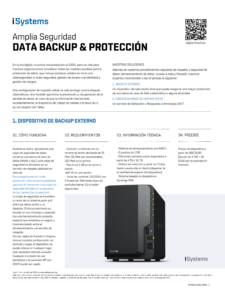 Spanish Extensive Security by iSystems_External Backup & MDR